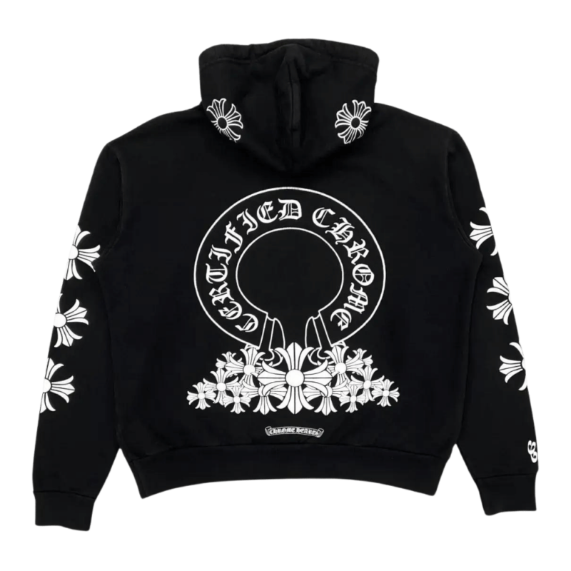 Chrome Hearts x Drake Certified Lover Boy Hoodie Black Miami Exclusive - back