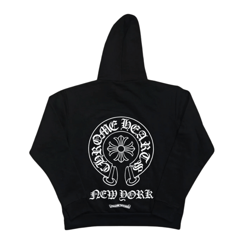 Chrome Hearts New York Exclusive Horseshoe Hoodie Black - back