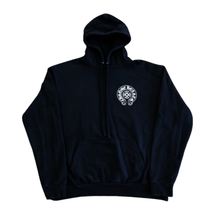 Chrome Hearts Malibu Exclusive Horseshoe Hoodie Black - front