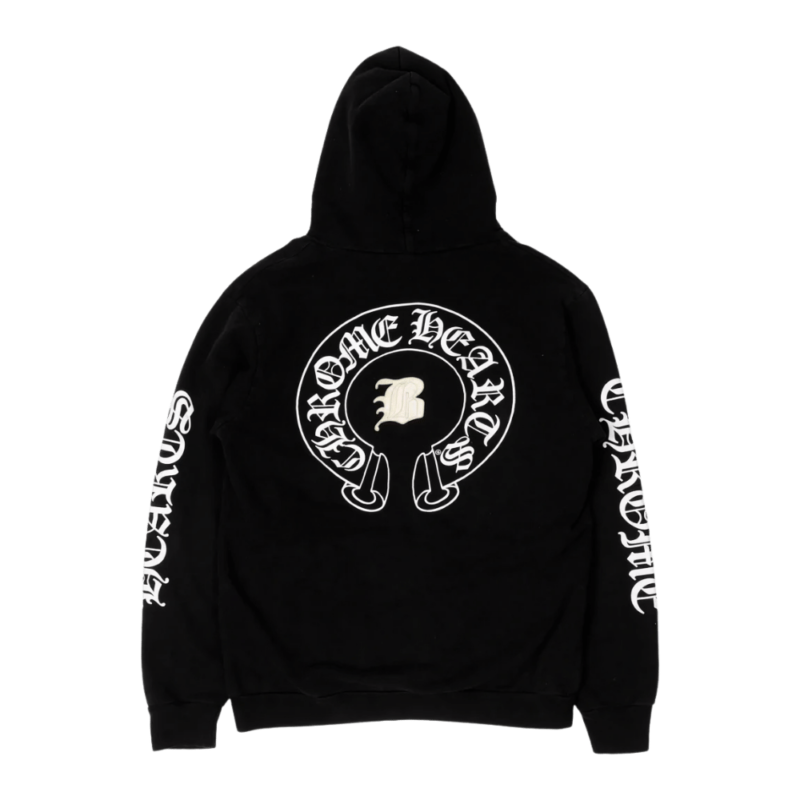 Chrome Hearts Bella Hadid B Patch Hoodie Black - back