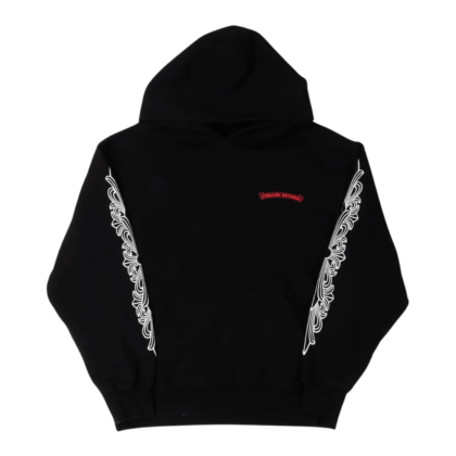 Chrome Hearts Matty Boy Flower Chomper Hoodie Black - front