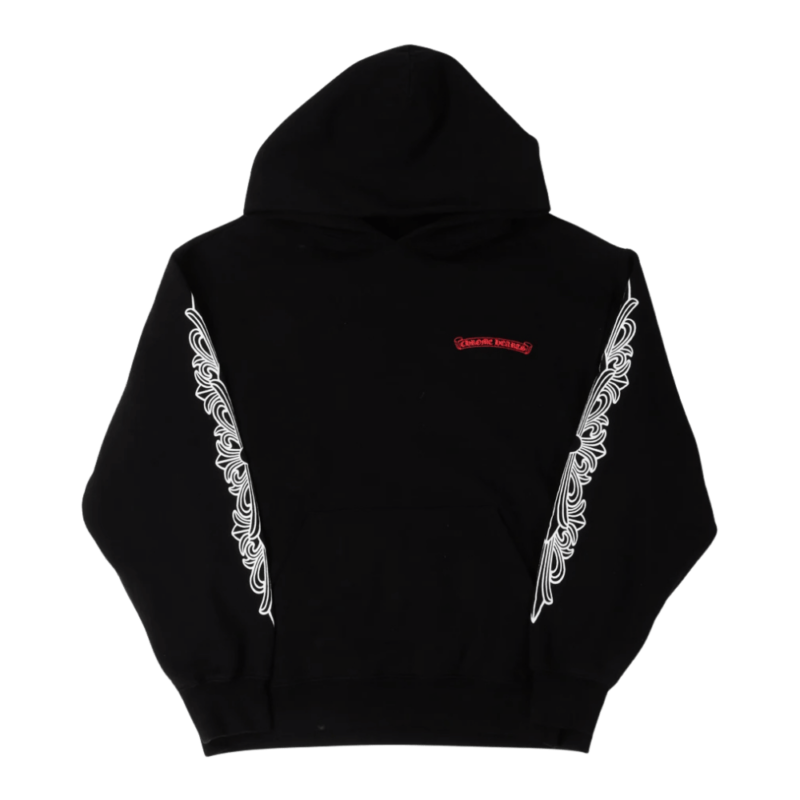 Chrome Hearts Matty Boy Flower Chomper Hoodie Black - front