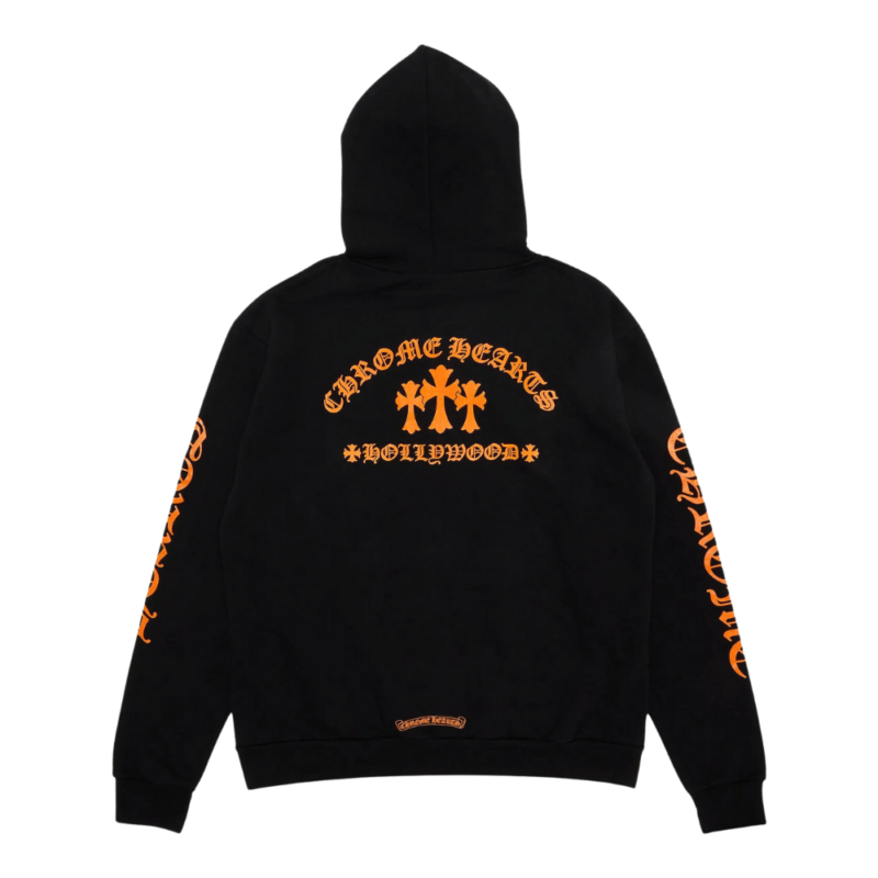 Chrome Hearts Triple Cross Hoodie Black - back