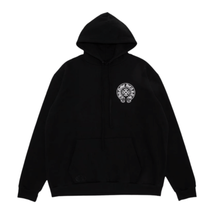 Chrome Hearts Seoul Exclusive Horseshoe Hoodie Black - front