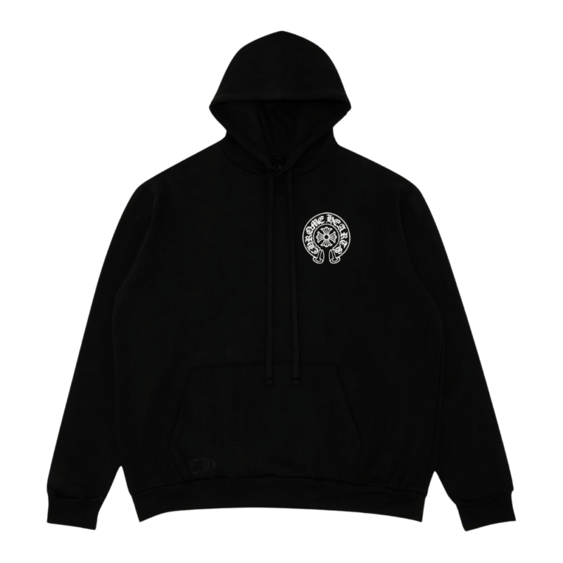 Chrome Hearts Osaka Exclusive Horseshoe Hoodie Black - front