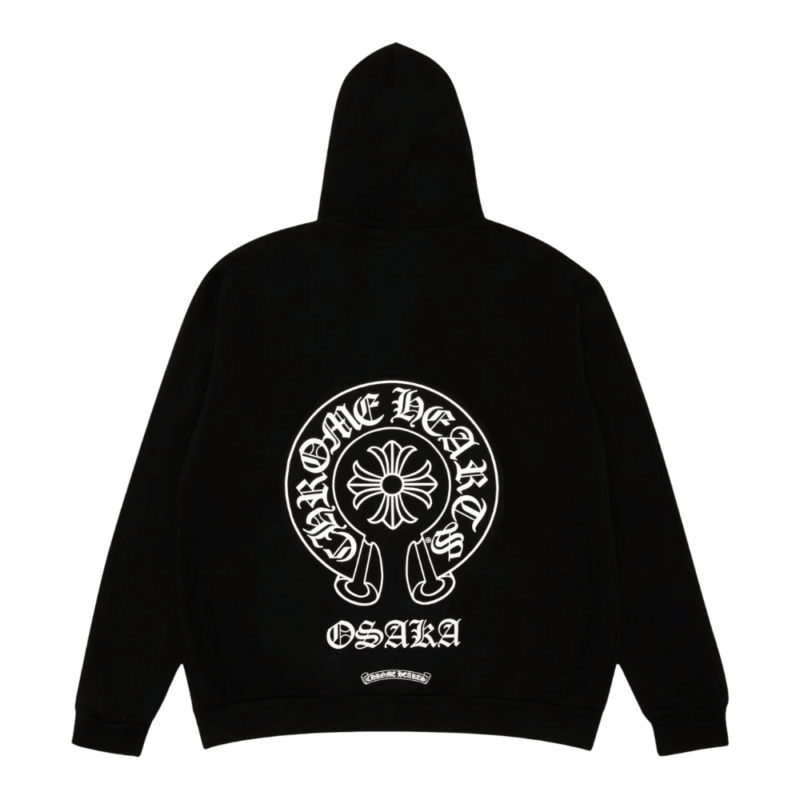 Chrome Hearts Osaka Exclusive Horseshoe Hoodie Black - back