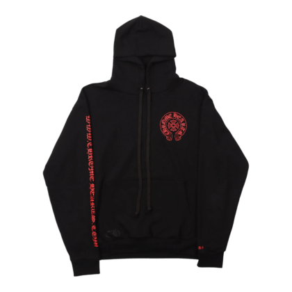 Chrome Hearts Web Exclusive Horseshoe Logo Hoodie Black - front