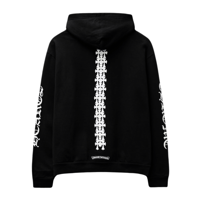 Chrome Hearts Cross Print Hoodie Black - back