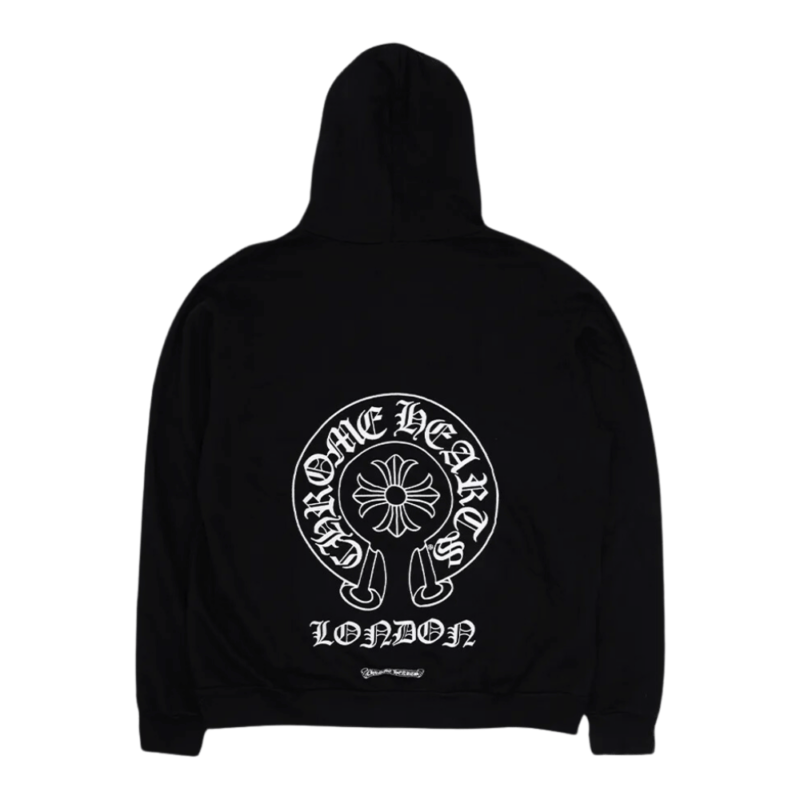 Chrome Hearts London Exclusive Horseshoe Hoodie Black - back