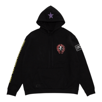 Chrome Hearts x Foti Skeleton Online Exclusive Hoodie Black - front