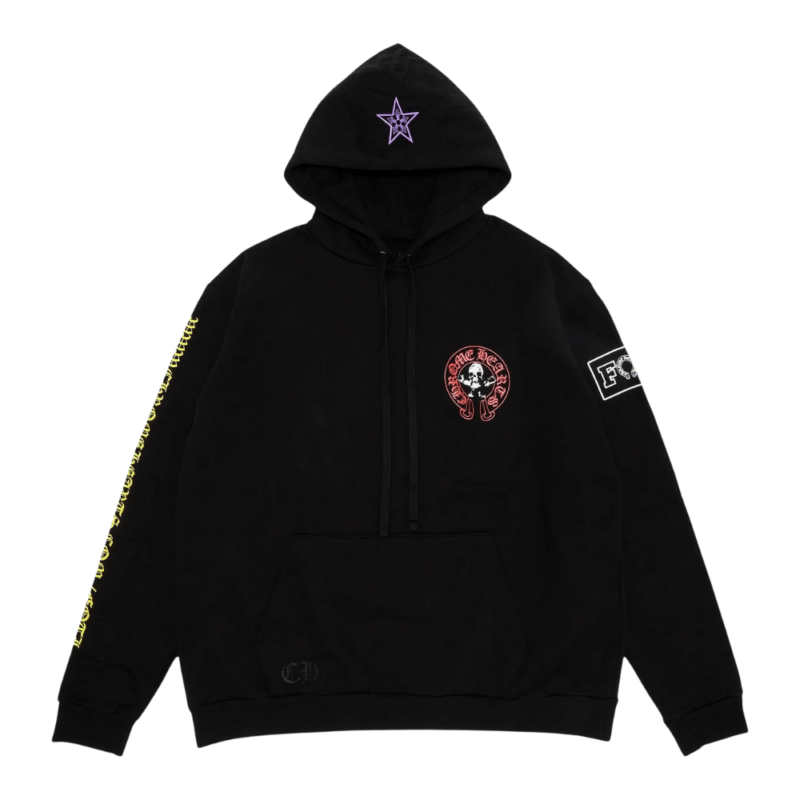 Chrome Hearts x Foti Skeleton Online Exclusive Hoodie Black - front