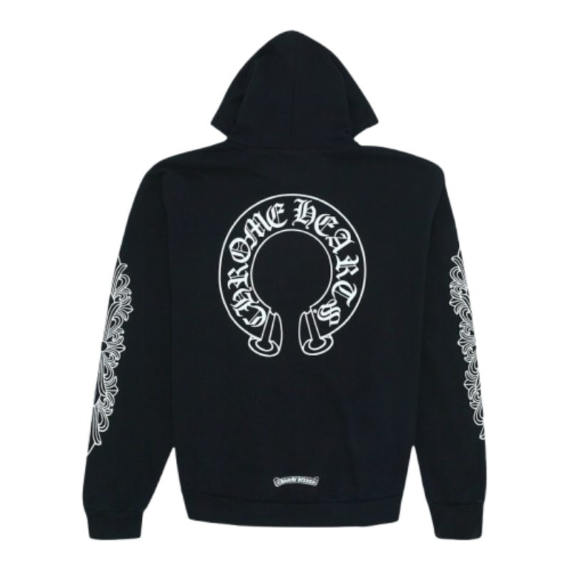 CH Horseshoe Floral Hoodie Black - Image 2