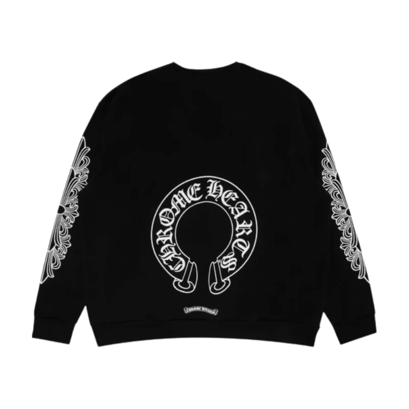 Chrome Hearts Horseshoe Logo Sweatshirt Black - back