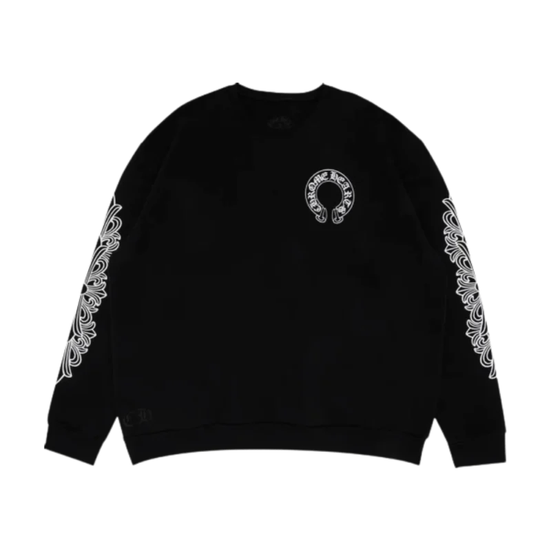 Chrome Hearts Horseshoe Logo Sweatshirt Black - front