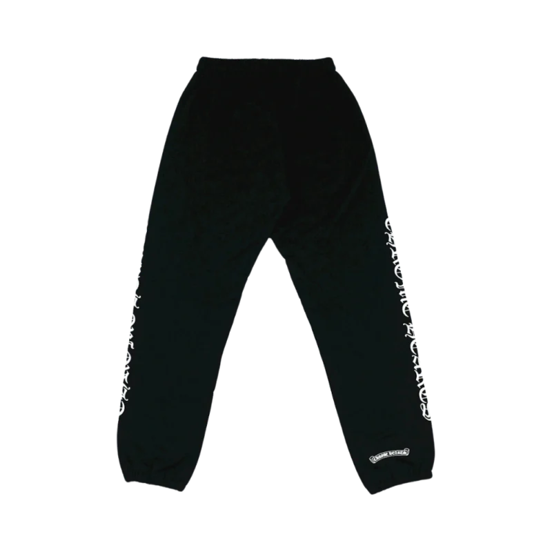 Chrome Hearts Scroll Logo Sweatpants Black - back