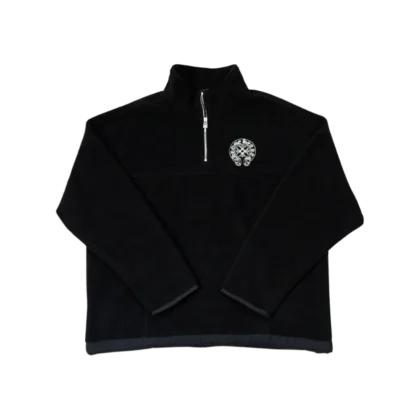 CH Horseshoe Fleece Half Zip Jacket Black - front