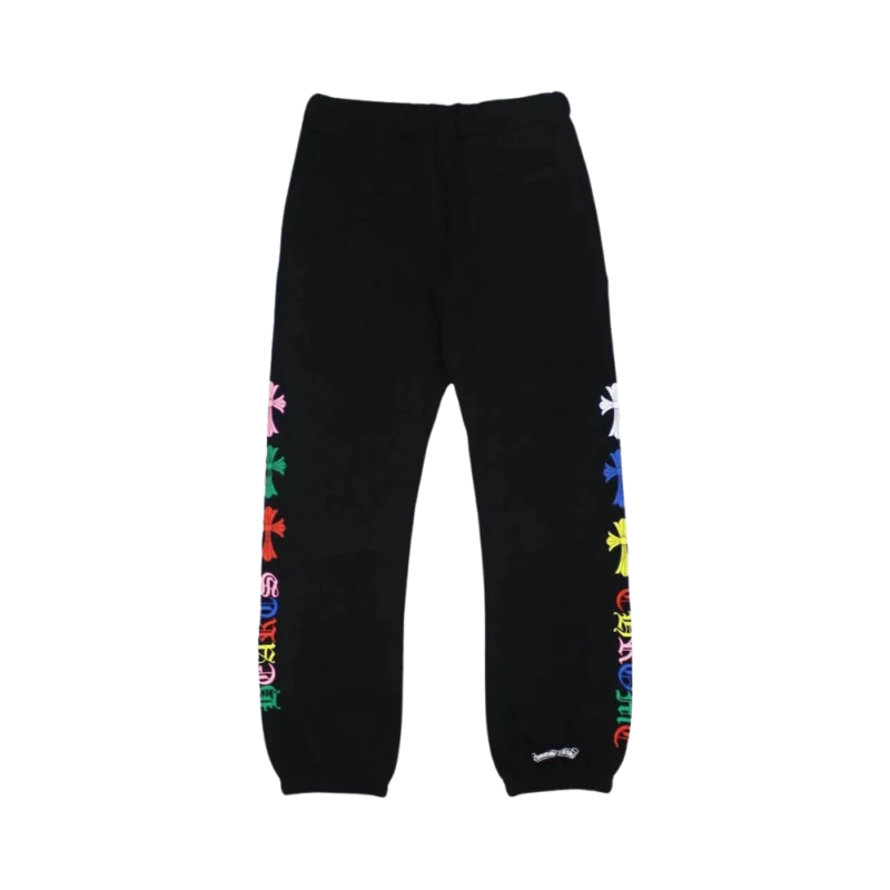 Chrome Hearts Multicolor Cross Cemetery Sweatpants Blackk