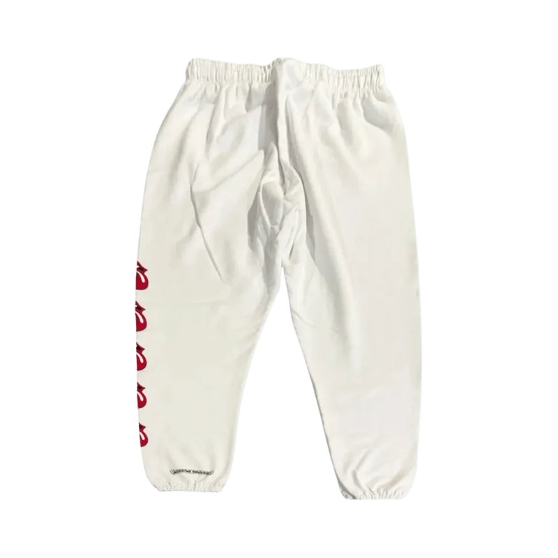 Chrome Hearts Rolling Stones Sweatpants White - back