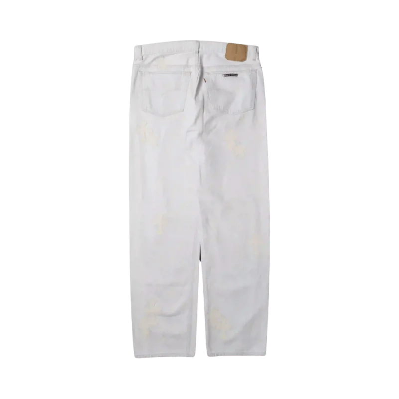 Chrome Hearts Star Patch Jeans White - back