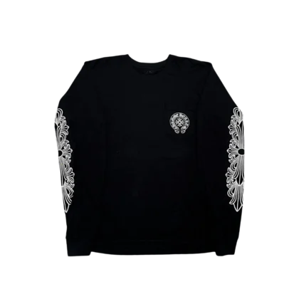 Chrome Hearts Aspen Exclusive Horseshoe Floral T-Shirt Black - front