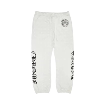 Chrome Hearts Plus Cross All Over Print Sweatpants White - front