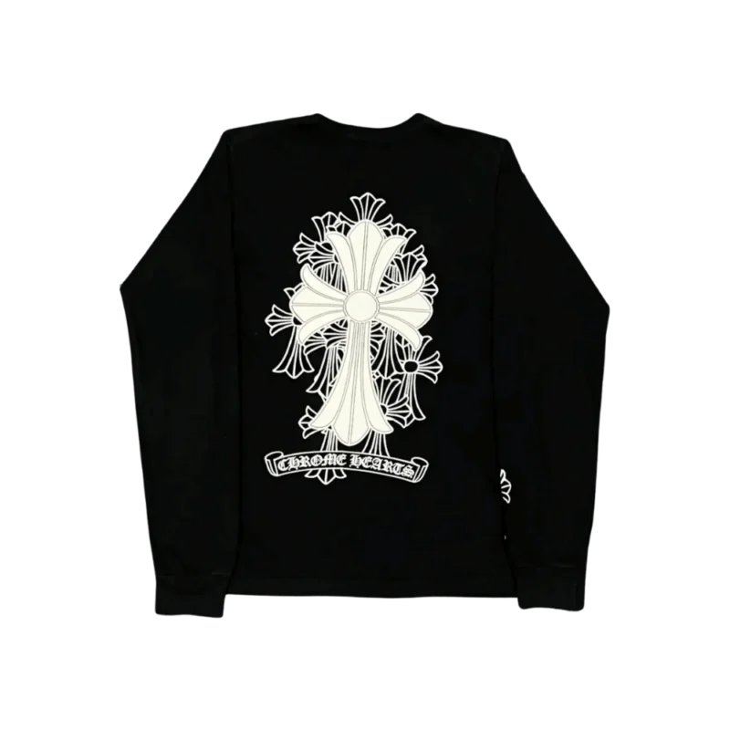 Chrome Hearts 3D Crosses Logo T-Shirt Black - back