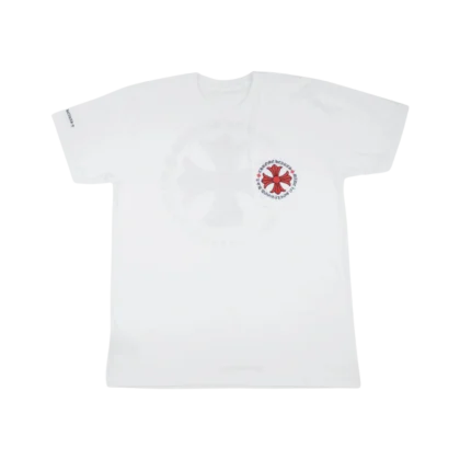 Chrome Hearts Made in Hollywood Plus Cross T-Shirt White/Red - front