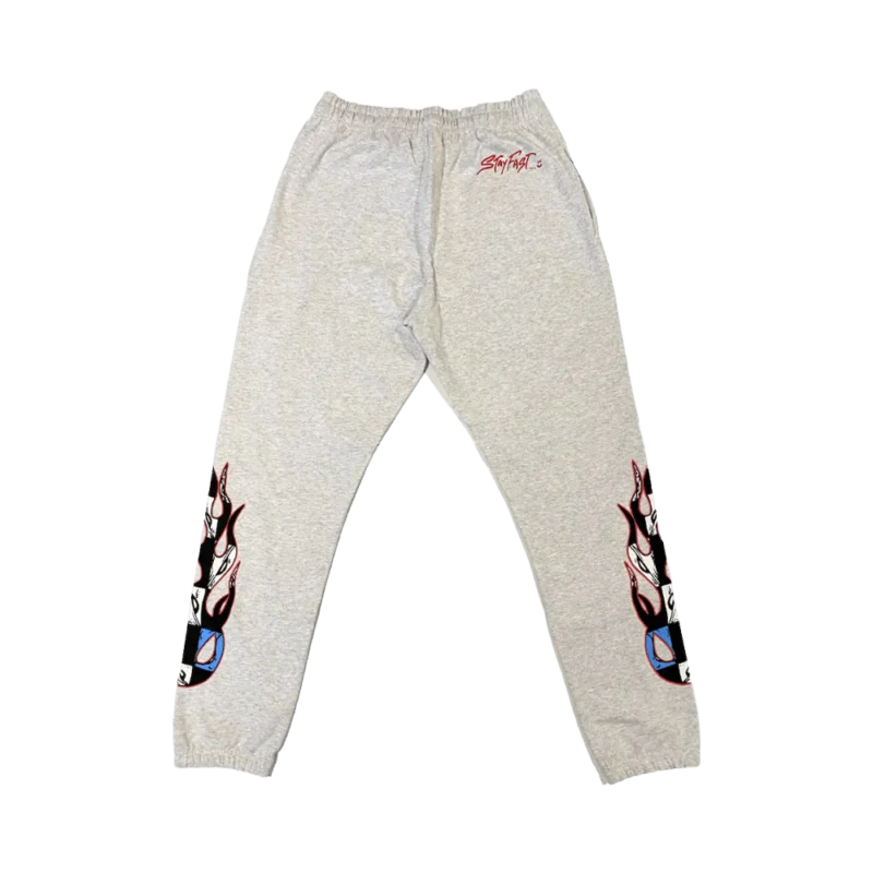 Chrome Hearts Matty Boy Brain Sweatpants Heather Gray - back