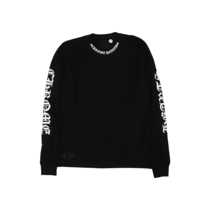 Chrome Hearts Neck Logo T-shirt Black/White - front