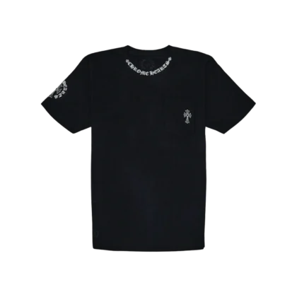 Chrome Hearts Neck Logo T-Shirt Black - front