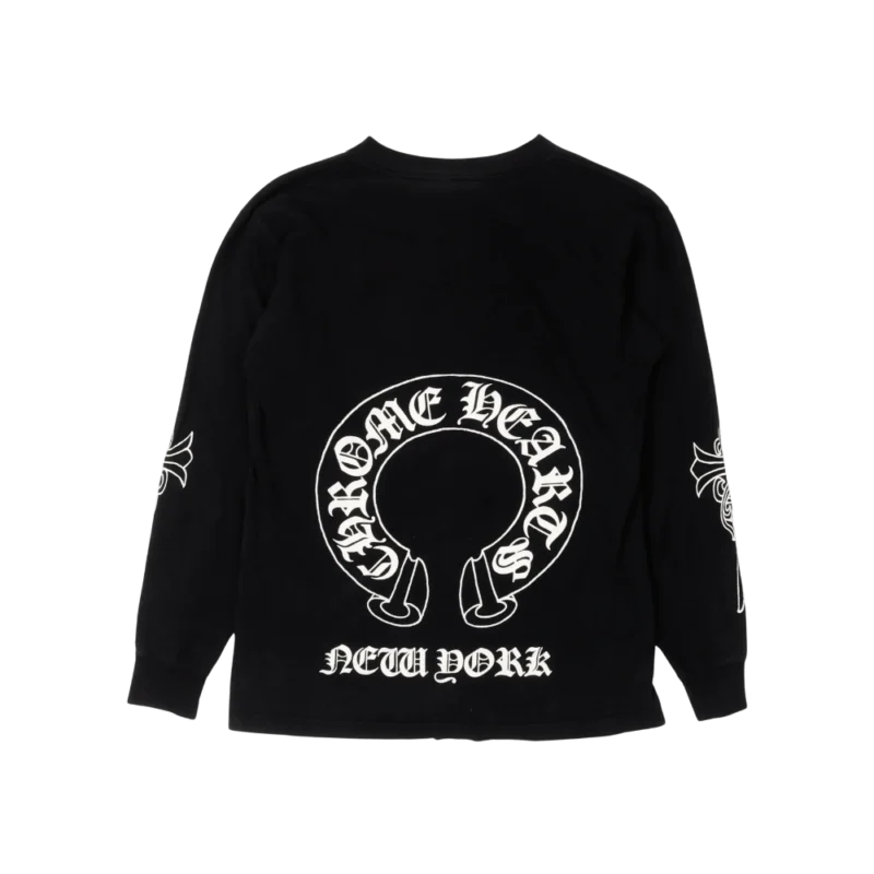 Chrome Hearts New York Horseshoe Logo T-Shirt Black - back