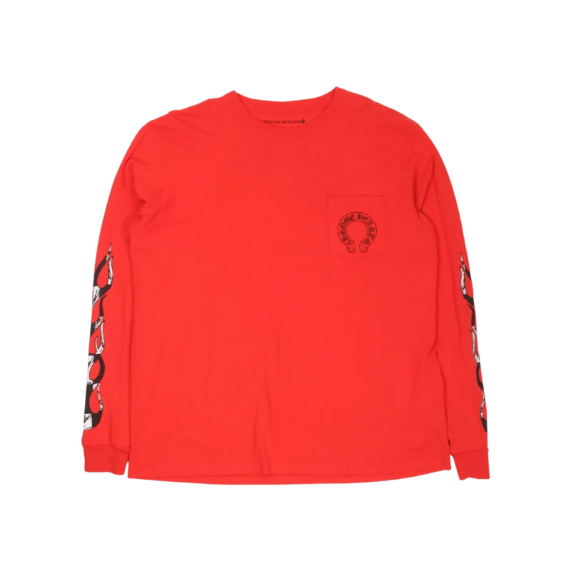 Chrome Hearts Matty Boy Chomper T-Shirt Red - front