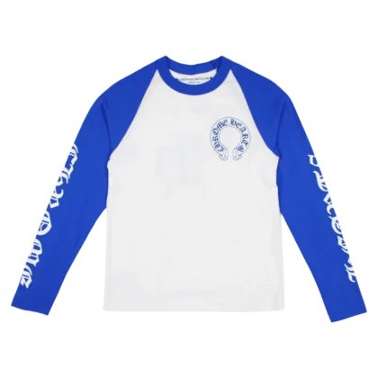 Chrome Hearts CH Baseball T-Shirt White/Blue - front